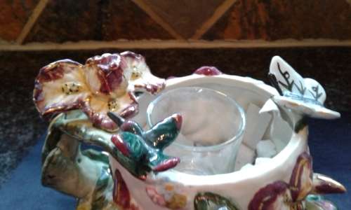 SMALL TEA LIGHT LAMP BIRDS AND BUTTERFLY S